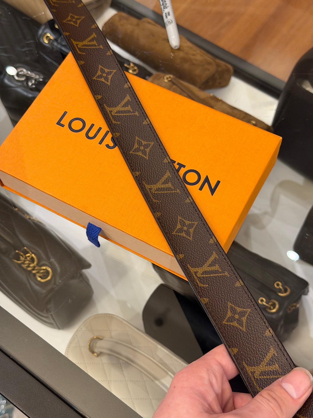 Louis Vuitton Leather LV Monogram Utility Cargo Belt