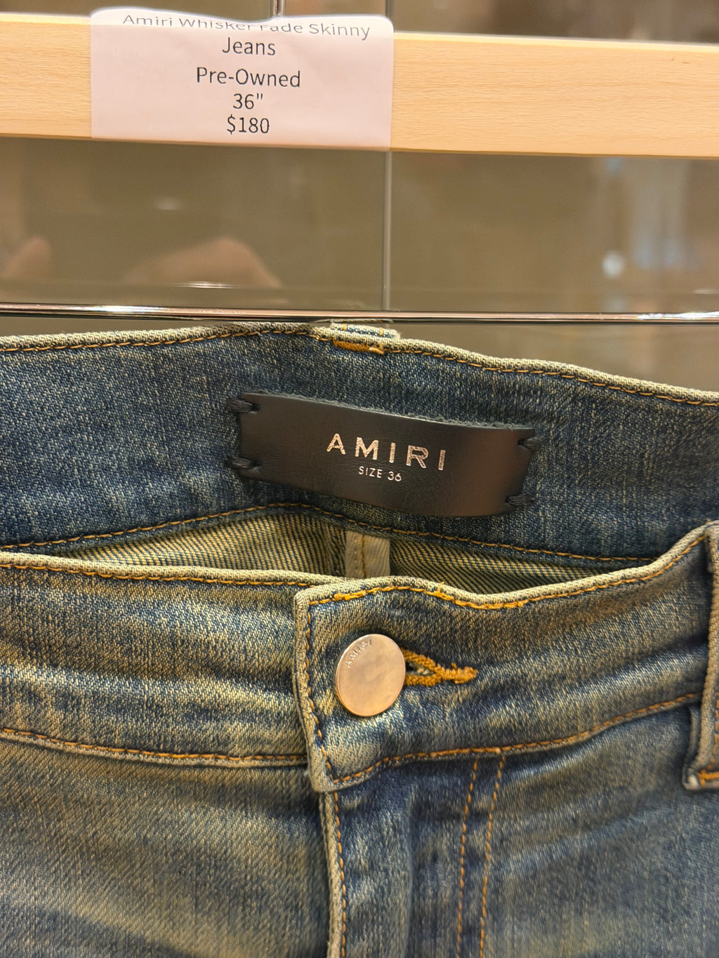 Amiri Whisker Fade Skinny Jeans