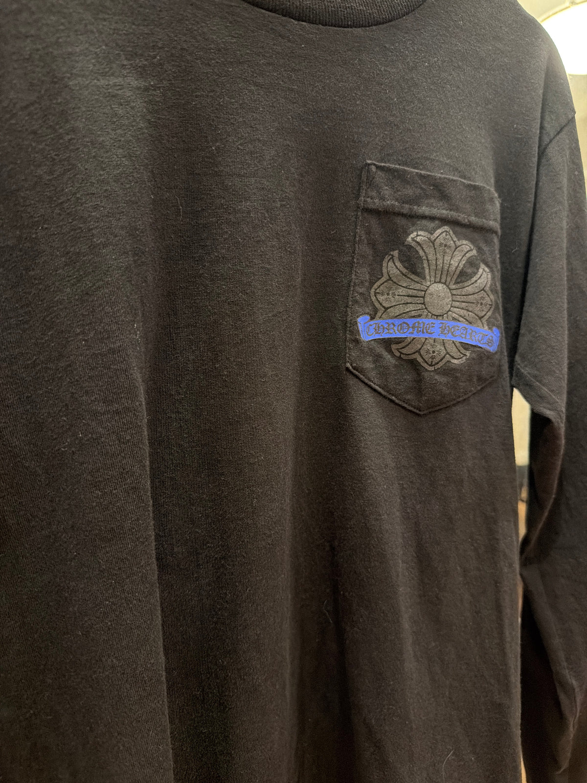 Chrome Hearts Horseshoe Maltice Cross LS Black/Blue