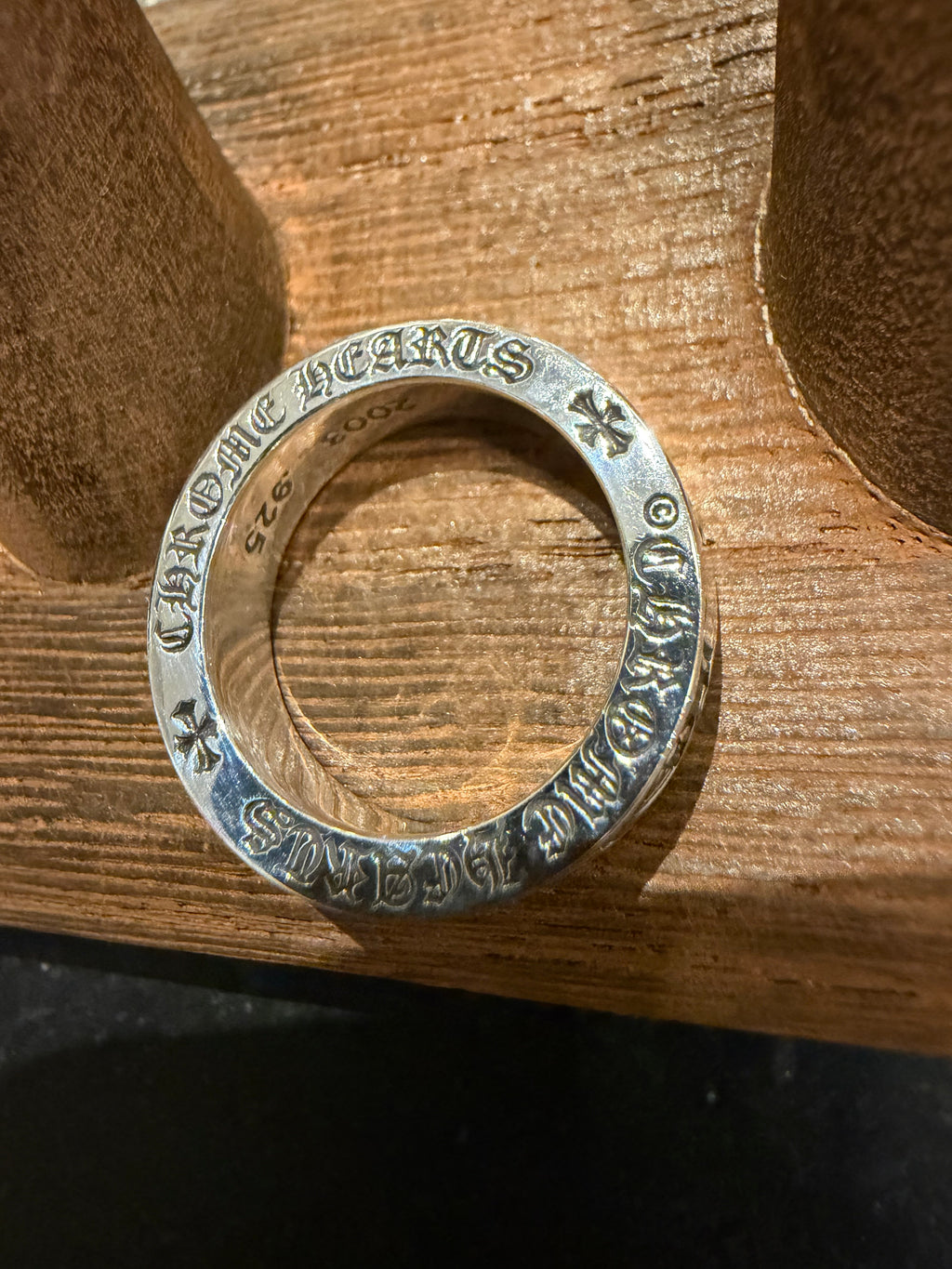 Chrome Hearts Forever 6MM Spacer Ring Silver - Size 7.5