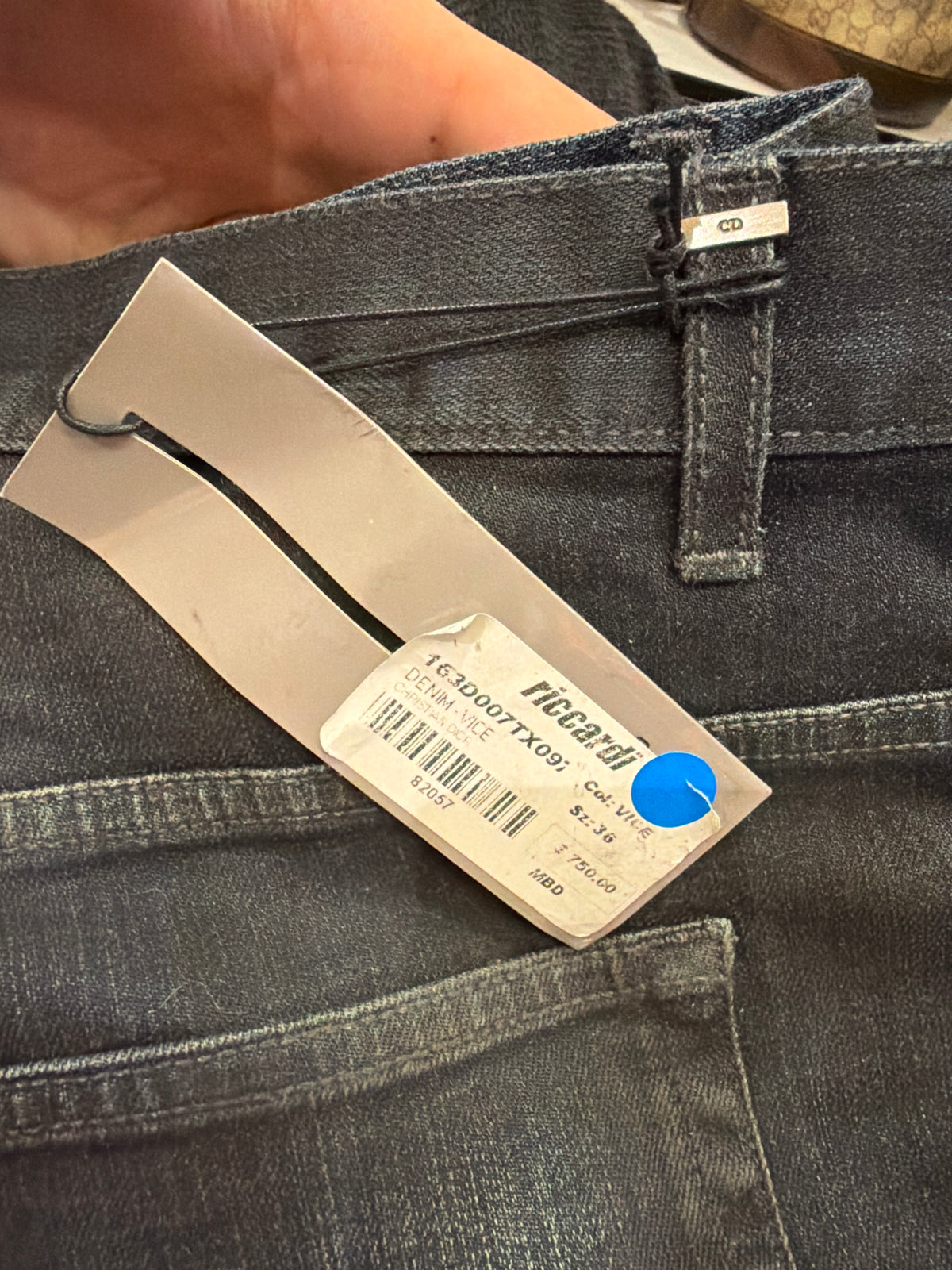 Dior Homme SS14 ‘Dark Side JAKE’ Oiled Coating Denim Jeans