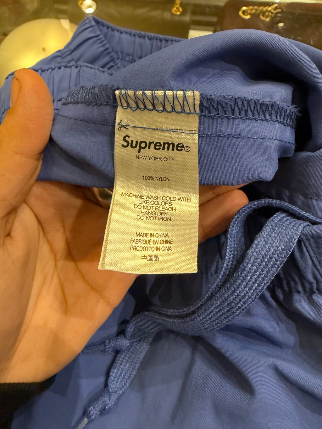 Supreme Nylon Warm Up
Pants - Blue