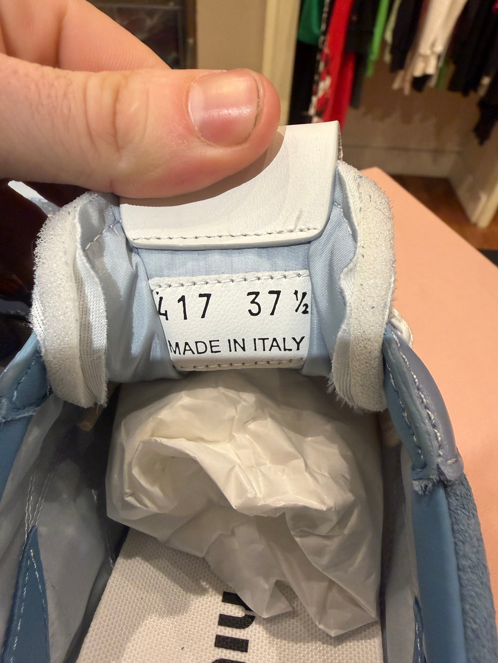 Miu Miu Tyre Technical Fabric & Suede Sneakers