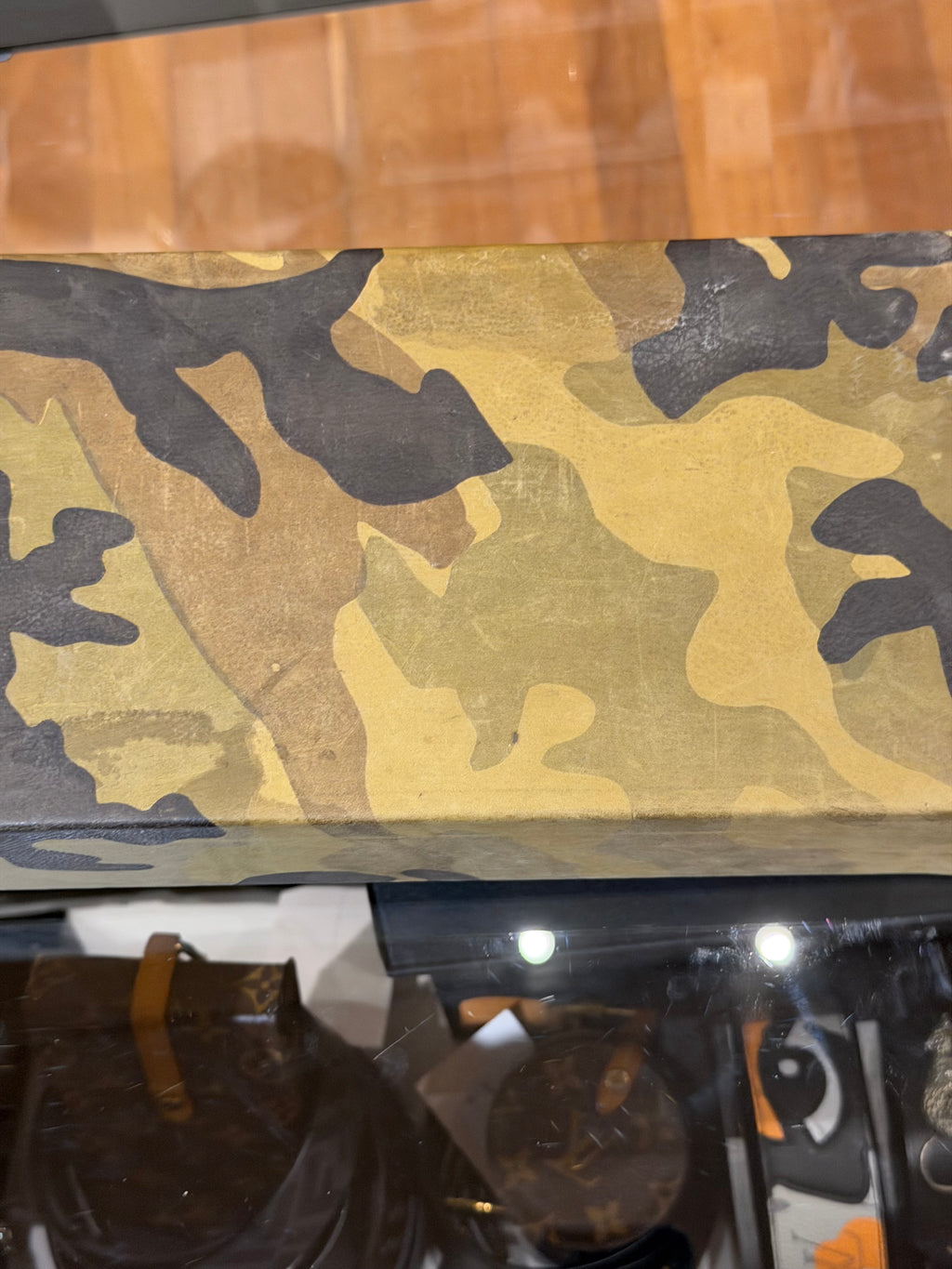 Chrome Hearts Camo Fleur Leather 6 Pair Sunglasses Case