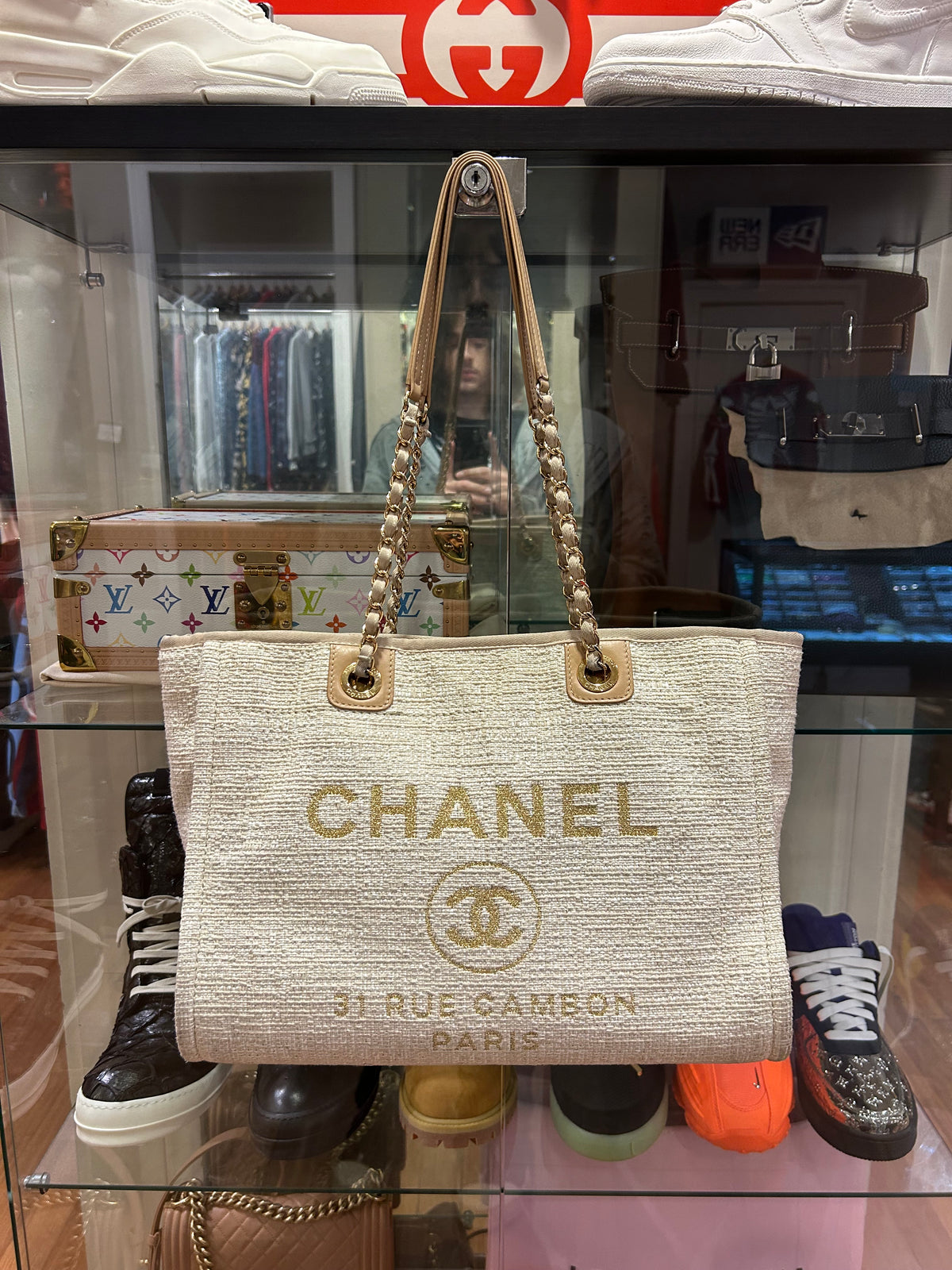 Chanel Deauville Tote Bag - Light Beige