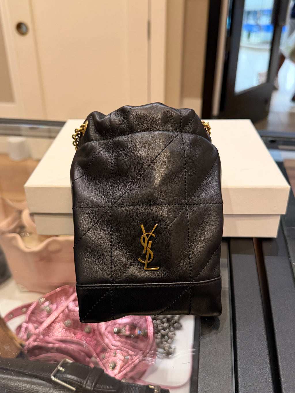 Saint Laurent Jamie Mini Quilted Leather