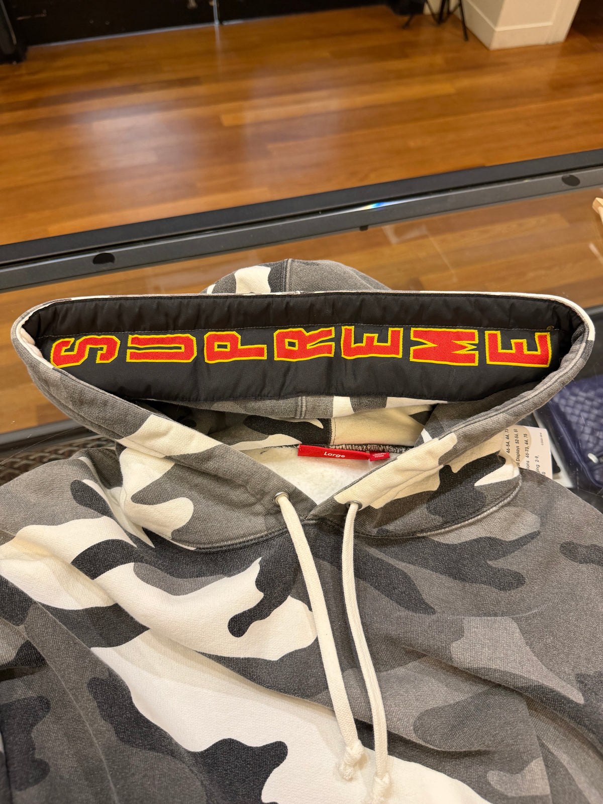 Supreme Woven Patches Hoodie - Snow Camo