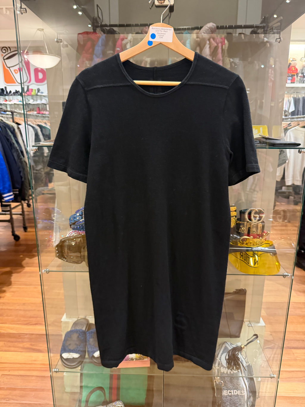 Rick Owen’s DRKSHDW Knit Level Tee - Black