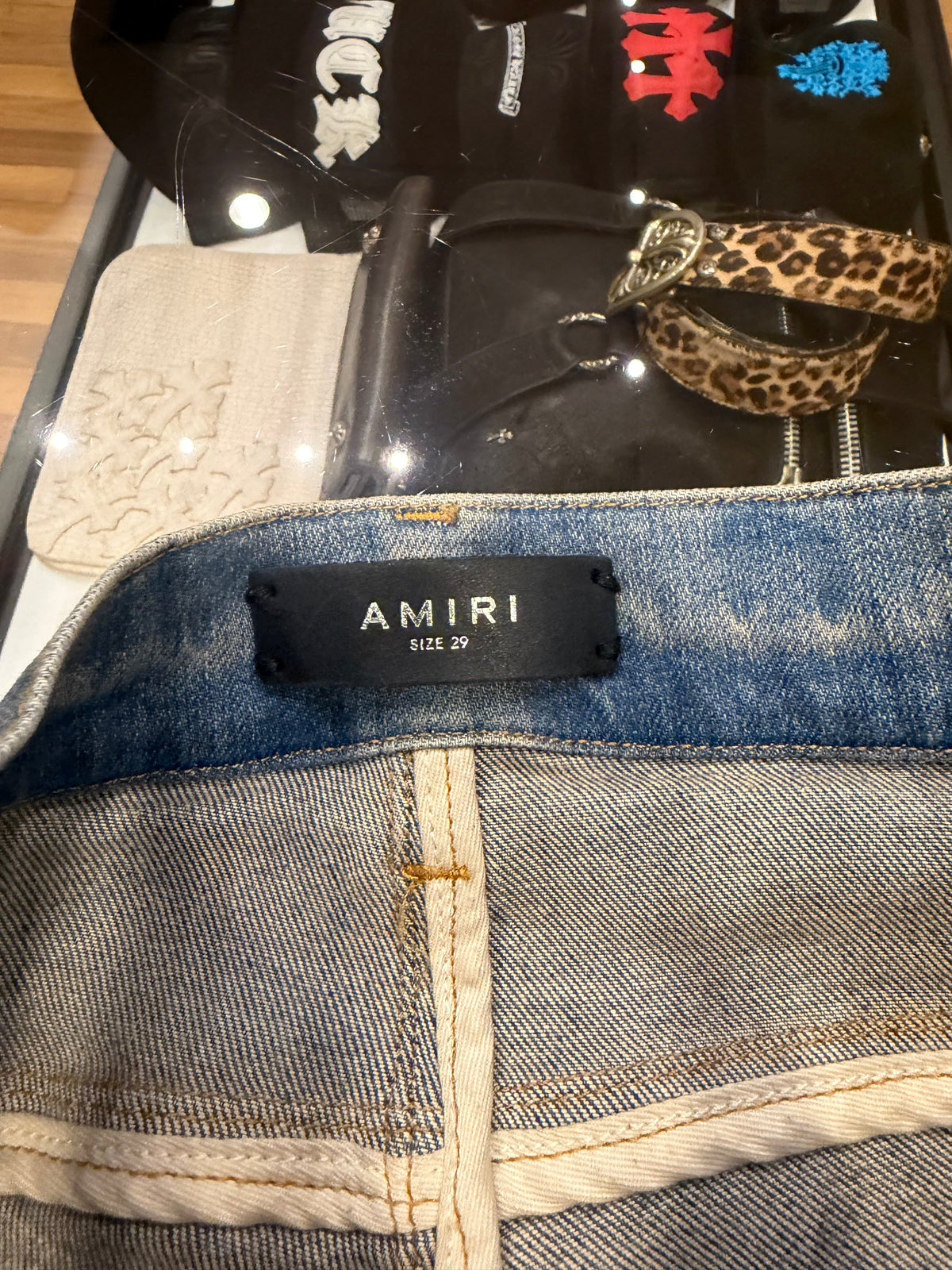 Amiri Distressed Skinny Jeans