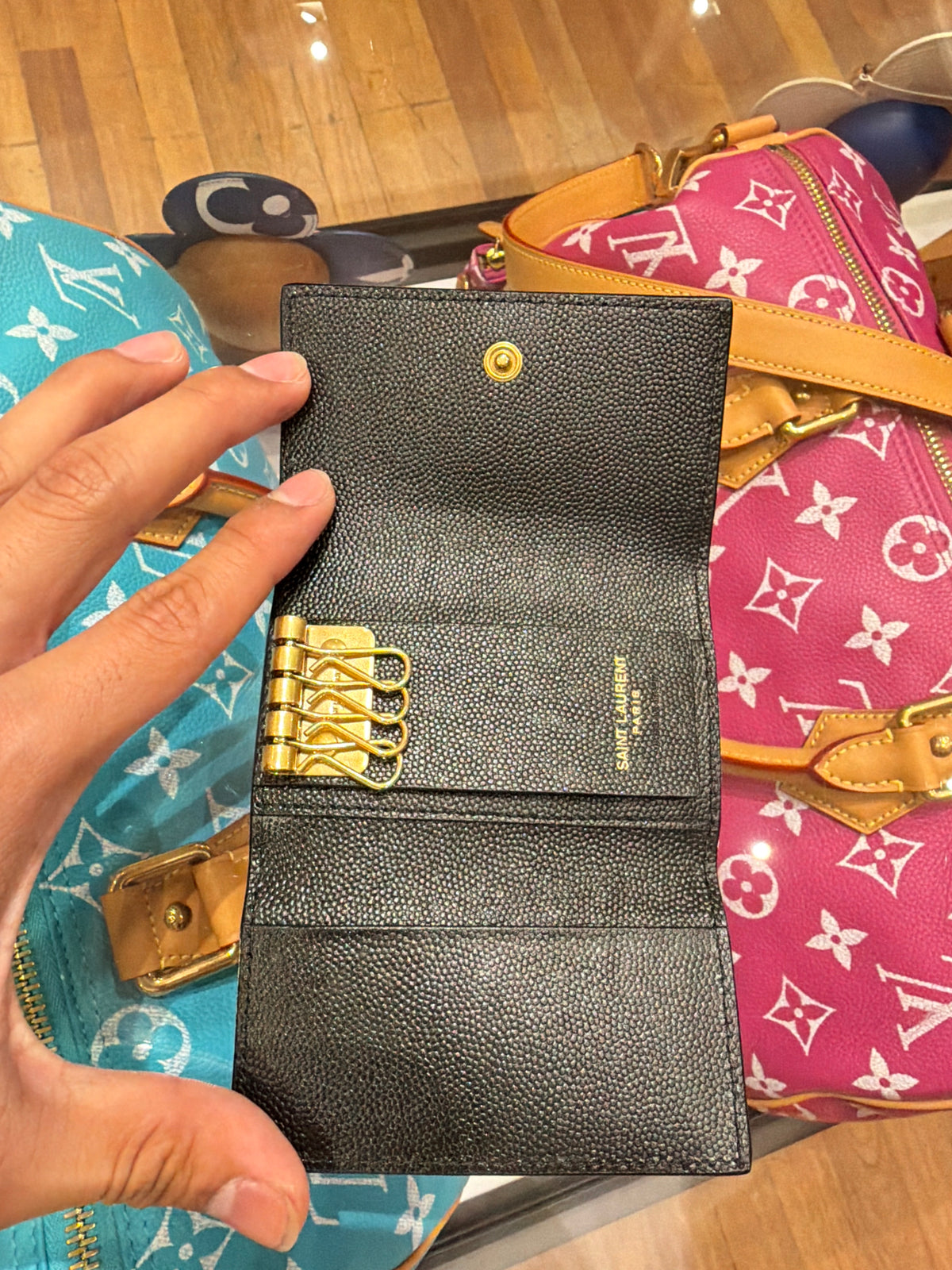 YSL Key Holder - Black