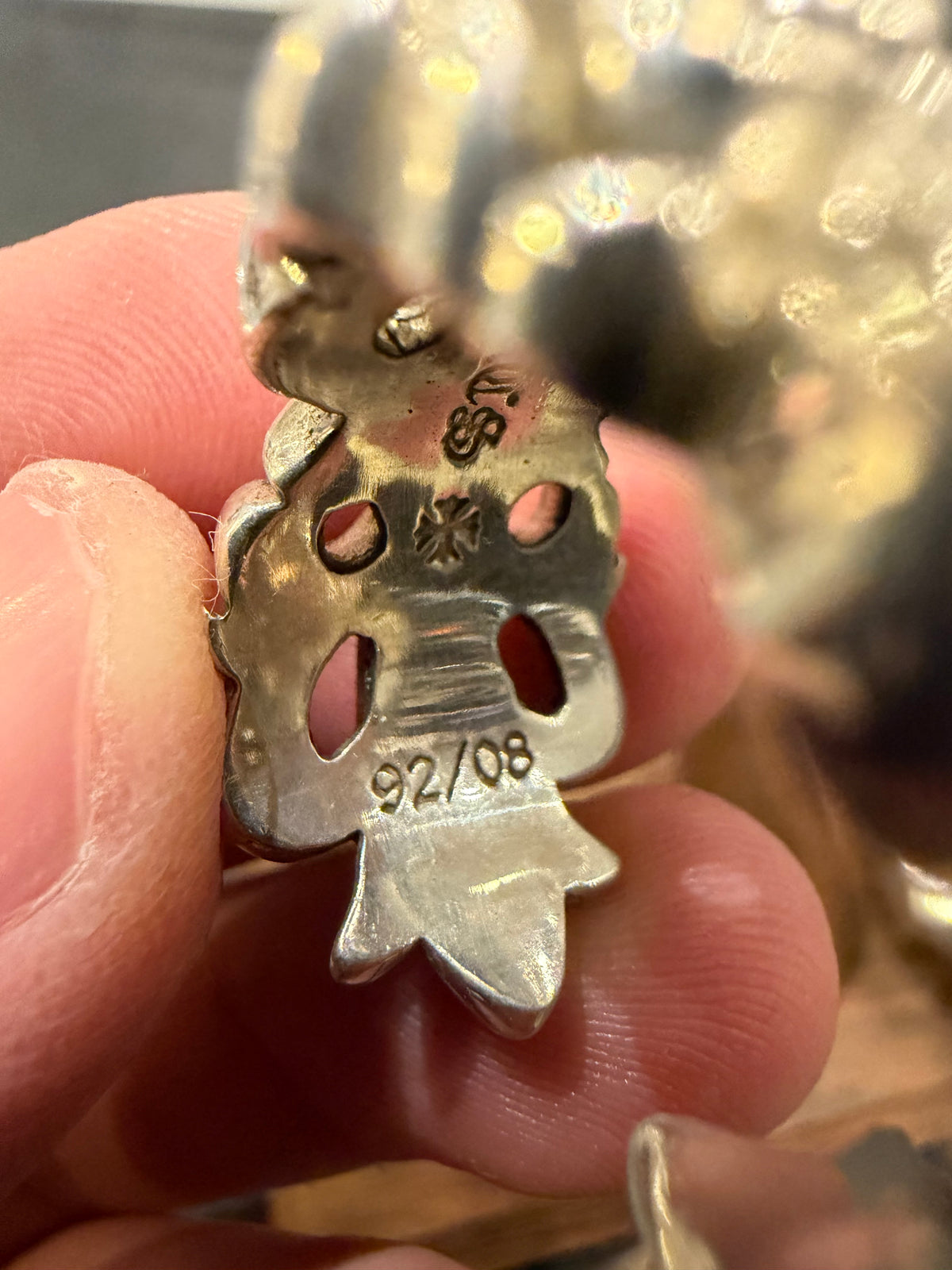 Chrome Hearts Double Floral Ring Silver - Size 12