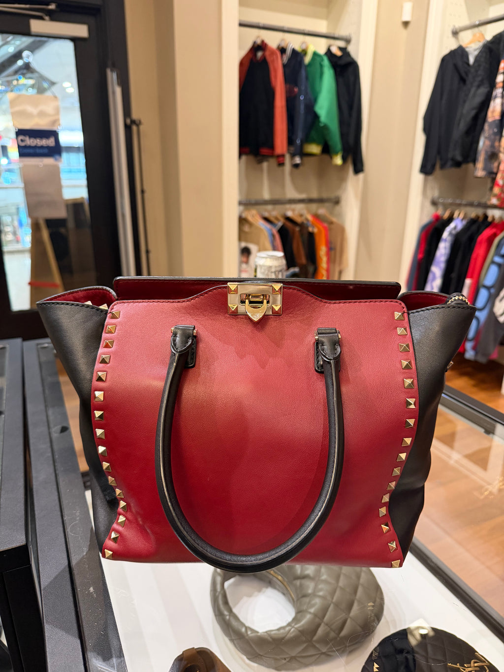 Valentino Garavani Rockstud Top Handle Bag