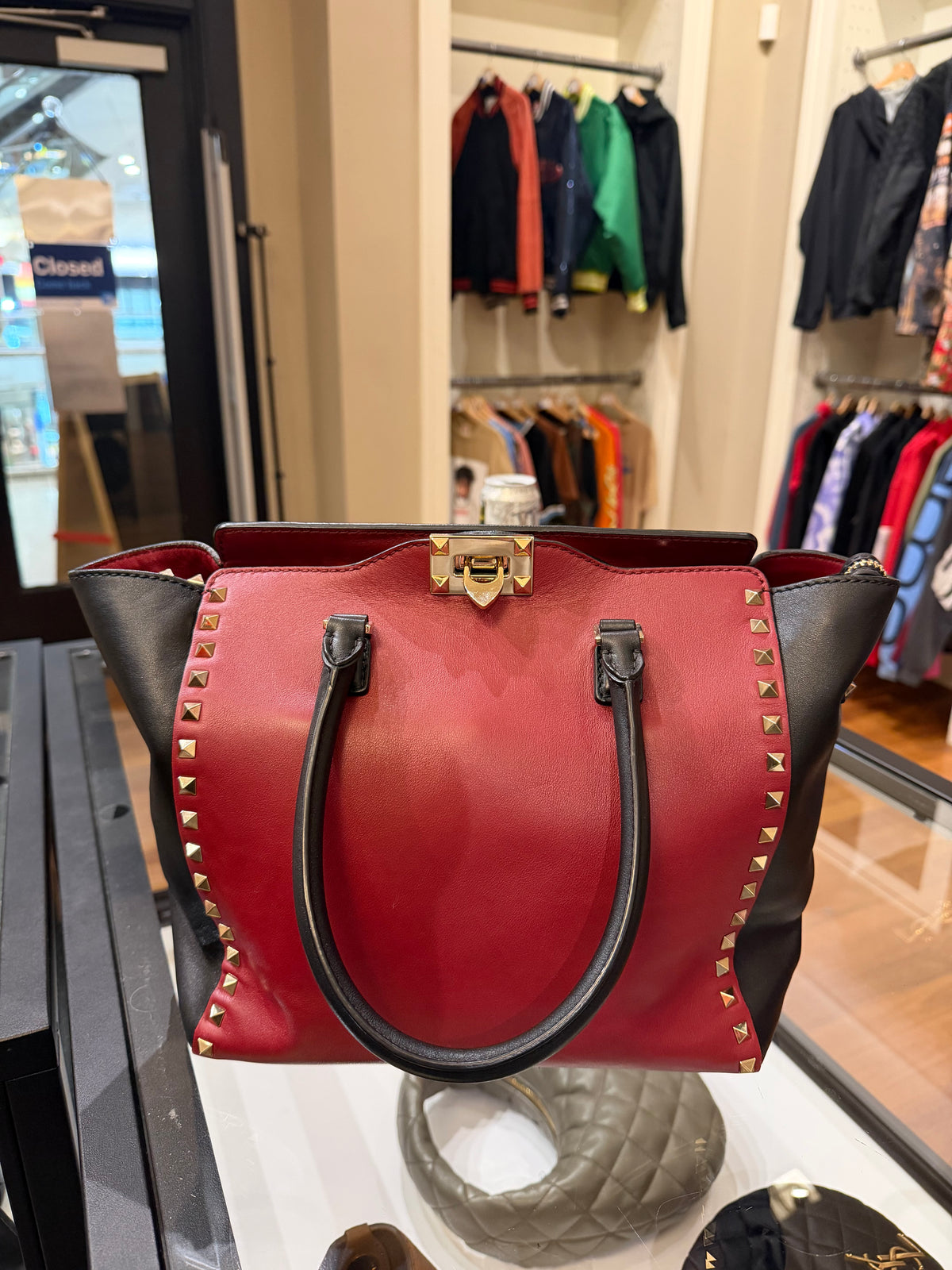 Valentino Garavani Rockstud Top Handle Bag