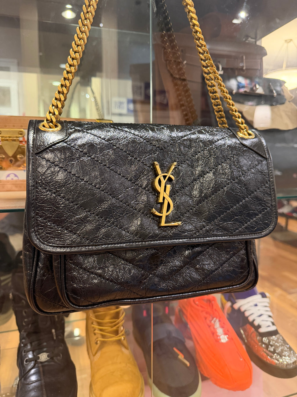 Saint Laurent Niki Medium Vintage Leather - Black