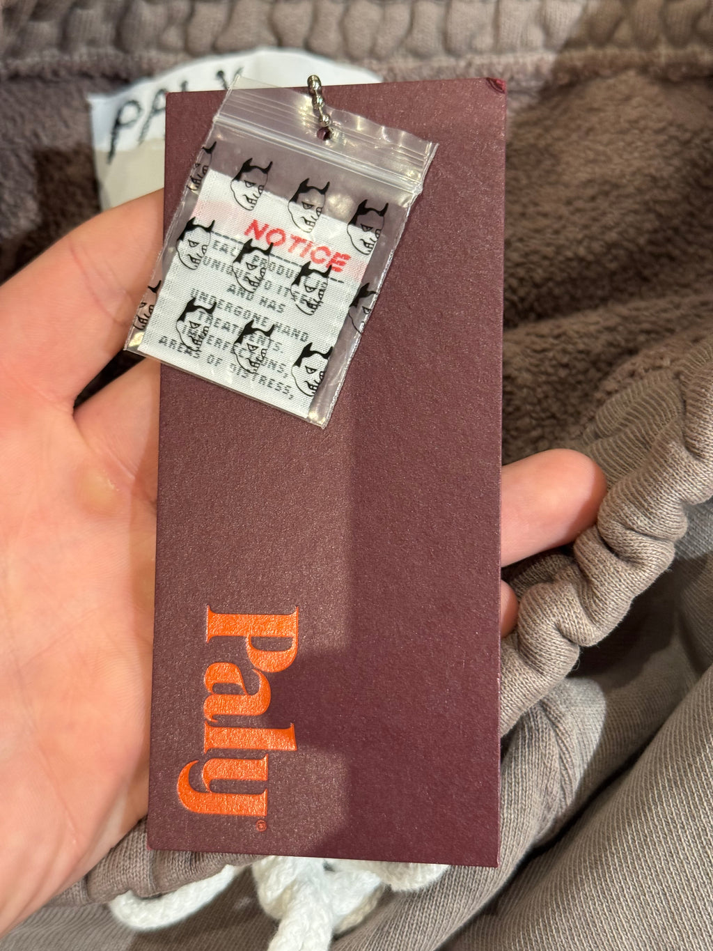 Paly Hollywood Mass Print Sweatpants - Beige