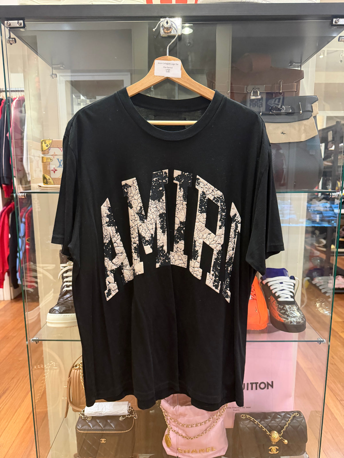 Amiri Collegiate Logo Tee - Black