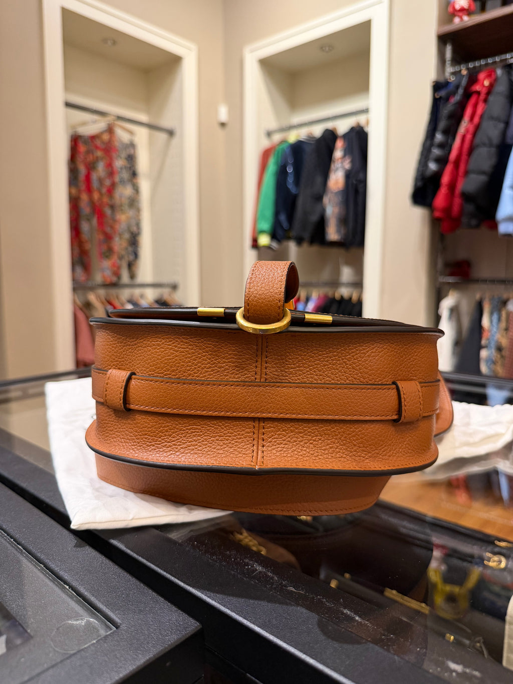 Chloé Marcie Saddle Bag - Tan