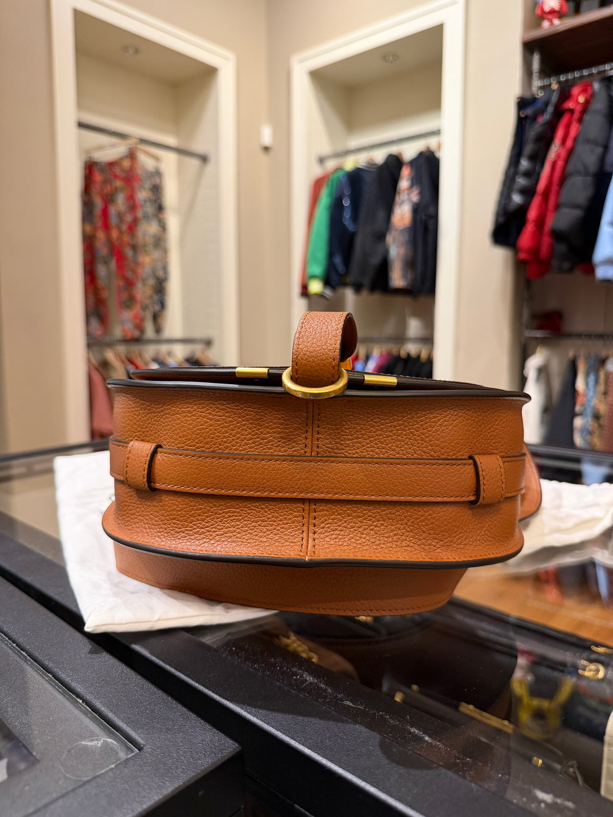 Chloé Marcie Saddle Bag - Tan
