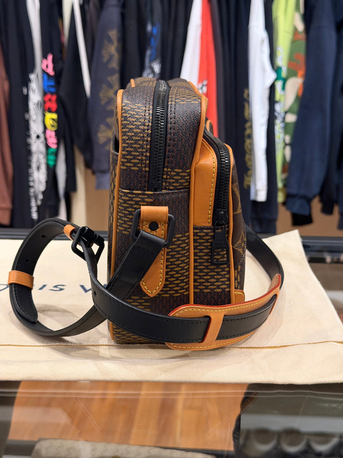 Louis Vuitton x NIGO Giant Damier Ebene Monogram Nil Messenger Bag