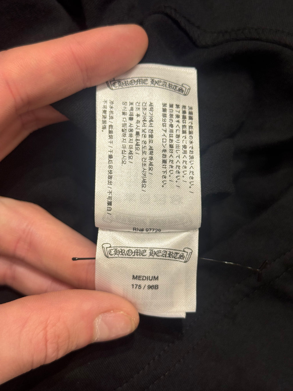 Chrome Hearts Red Scroll NYC Tee - Black