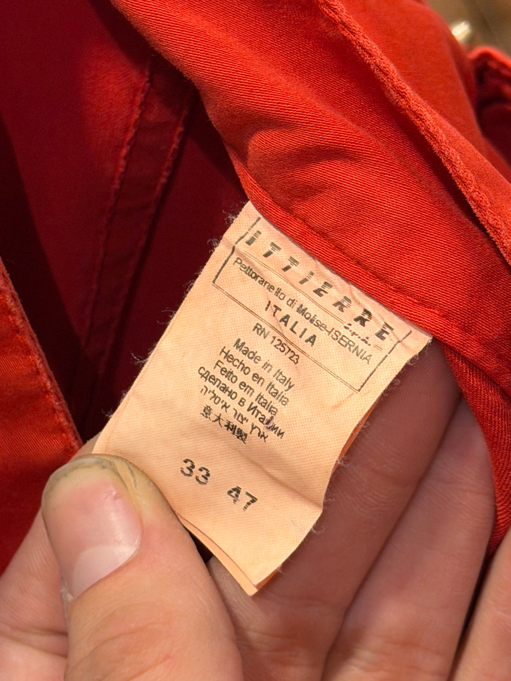 Pierre Balmain Red Denim Jeans