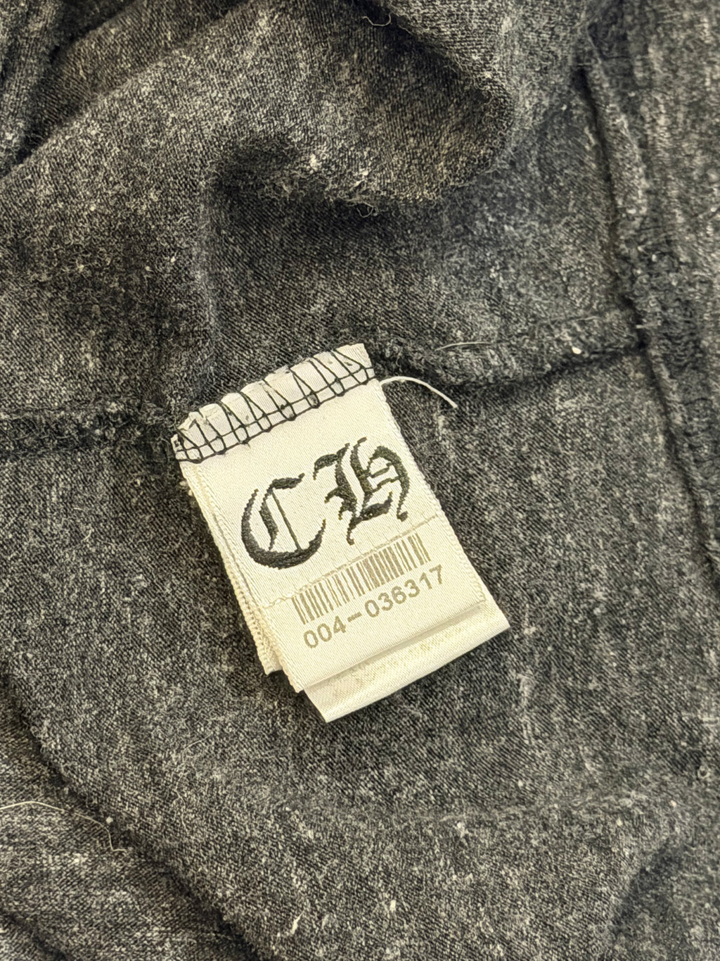 Chrome Hearts Horseshoe V-Neck - Grey/Red