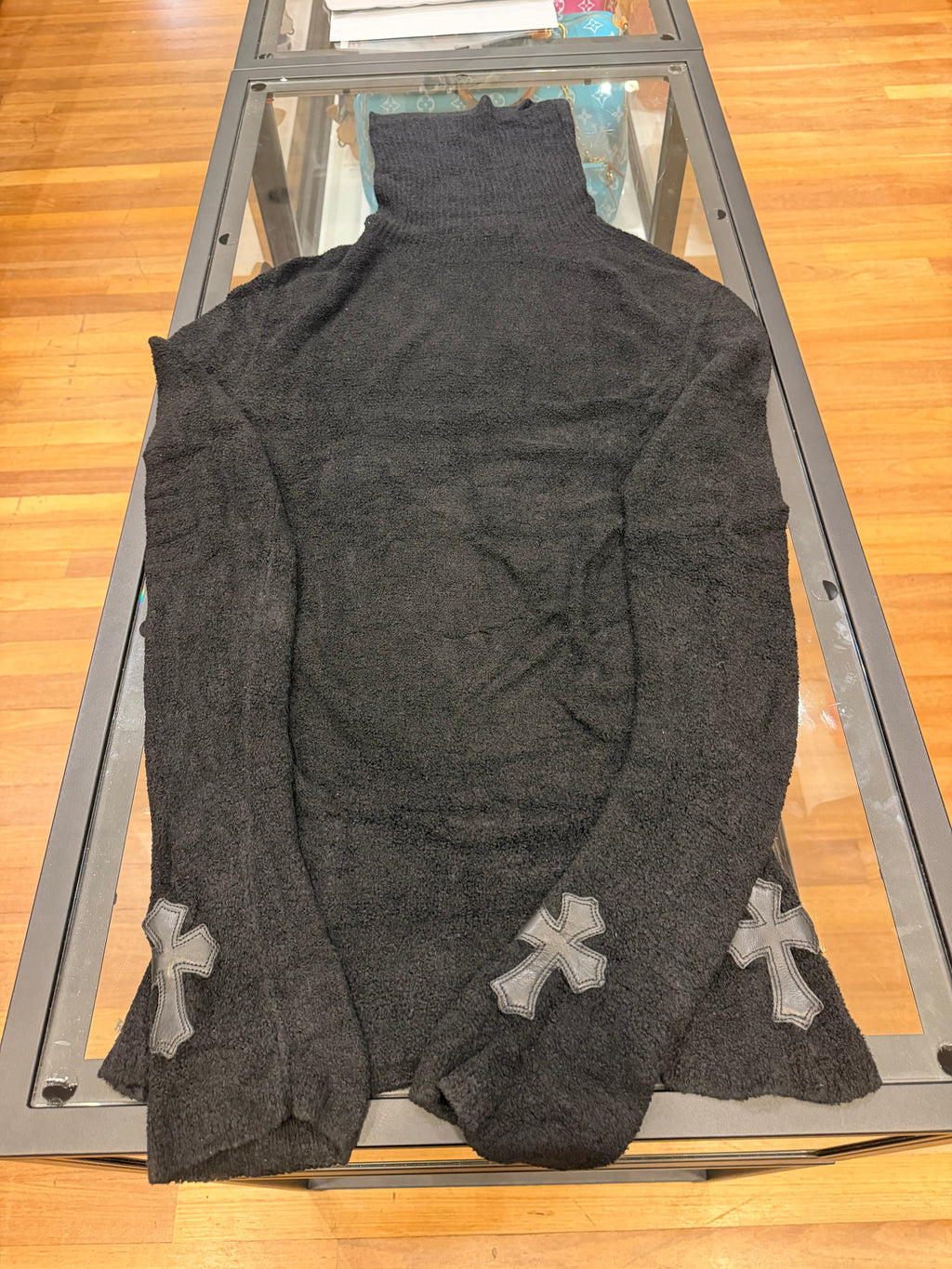 Chrome Hearts Cross Patch Turtleneck Sweater