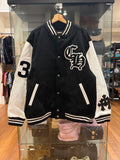 Chrome Hearts Cashmere & Leather ‘Chicken’ Varsity Jacket
