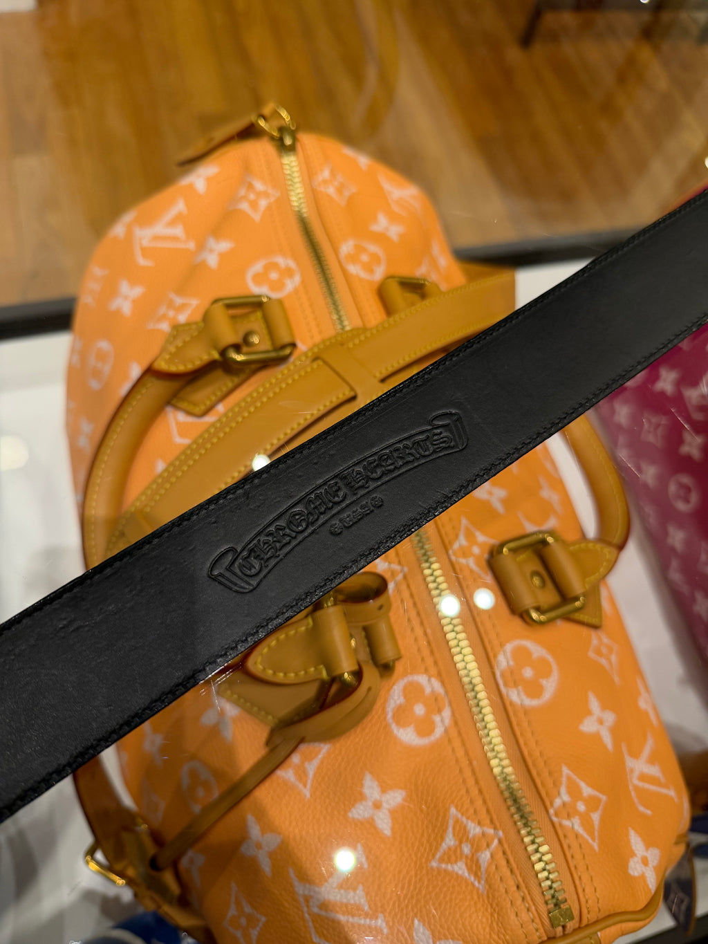Chrome Hearts Pyramid Plus Buckle Belt - Black