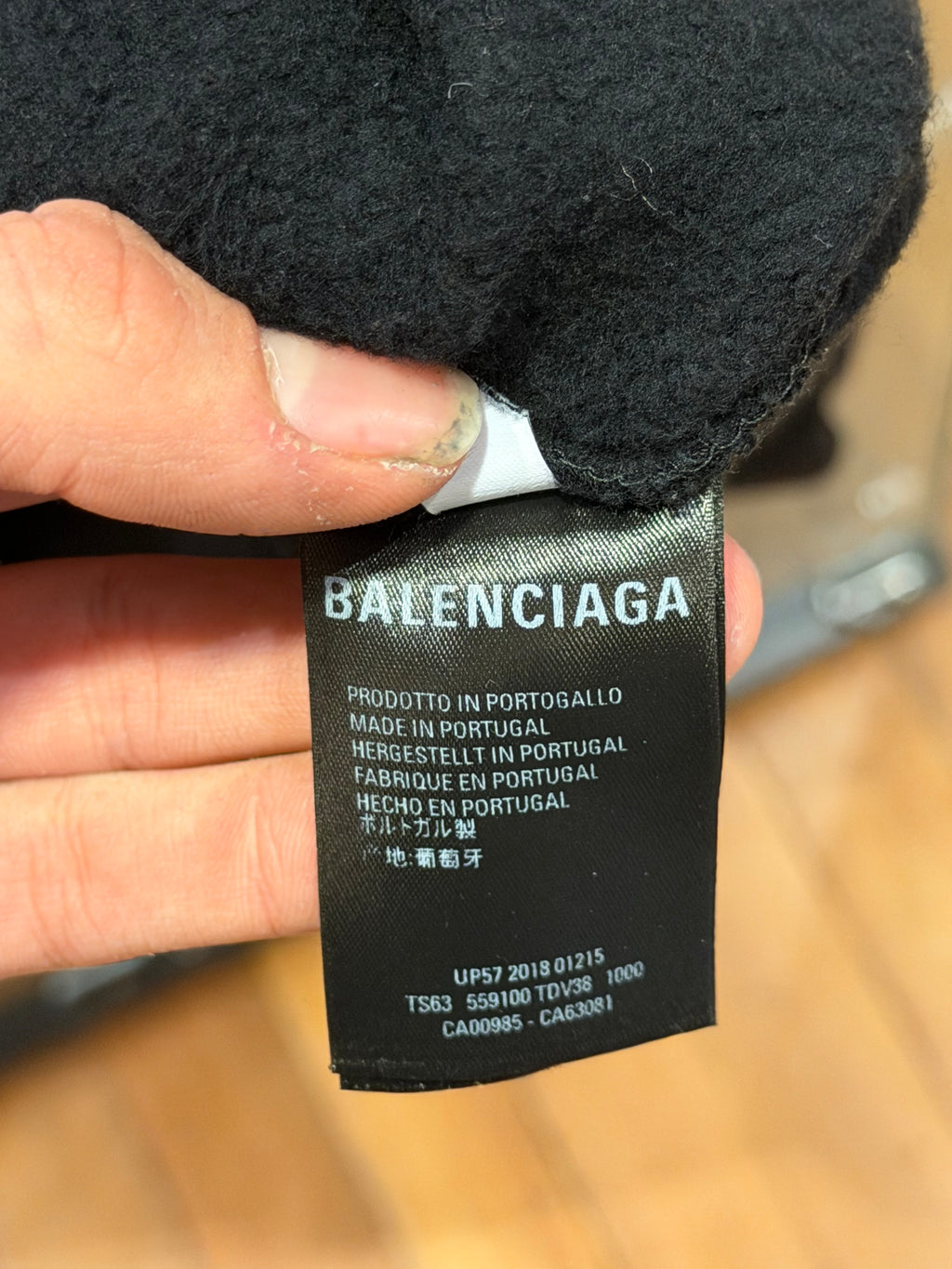 Balenciaga Speedrunners Zip Up Hoodie - Black