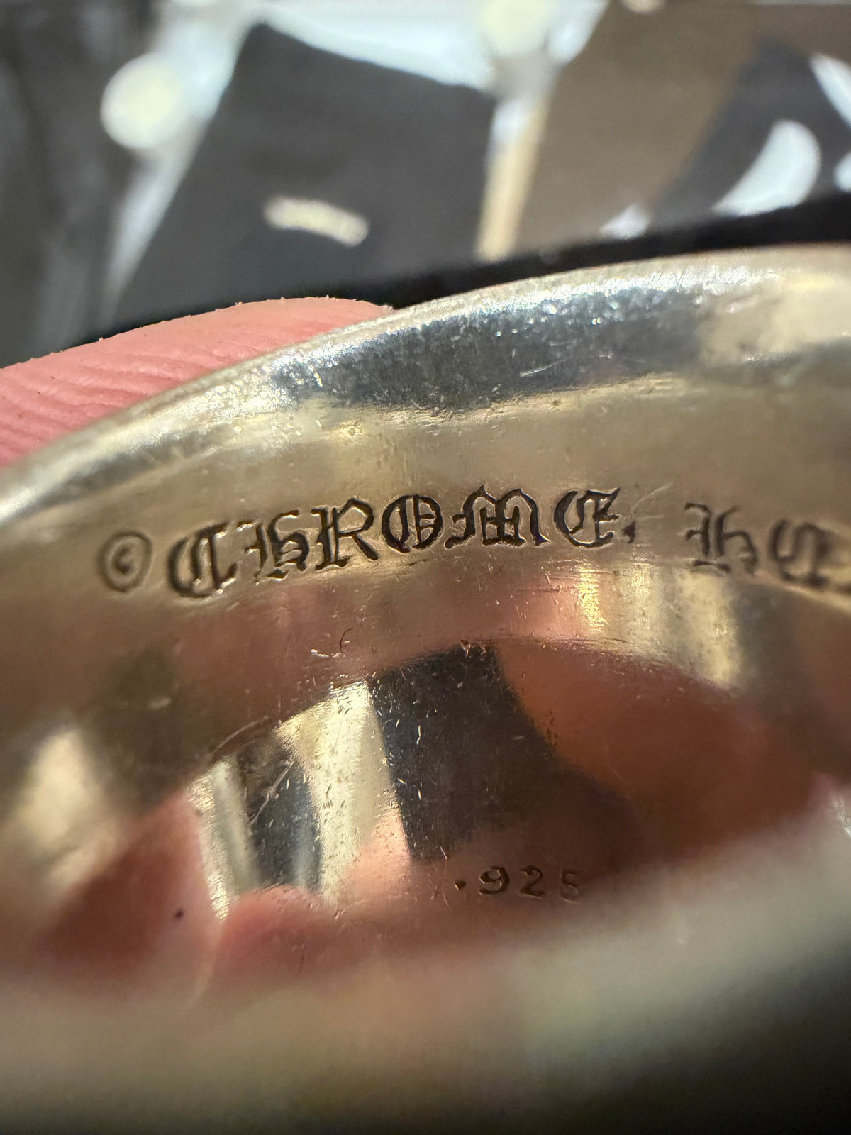 Chrome Hearts Oval Star Ring - Silver