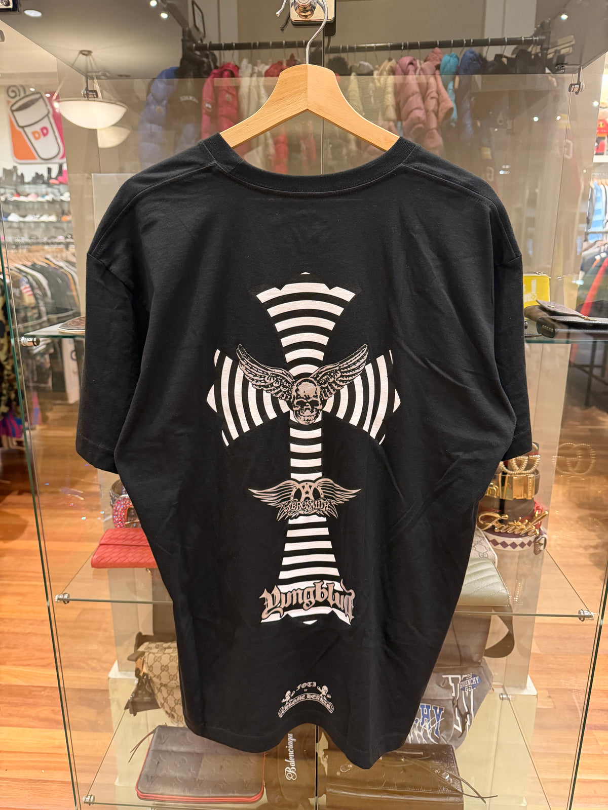 Chrome Hearts x Yung Blood x Aerosmith Tee