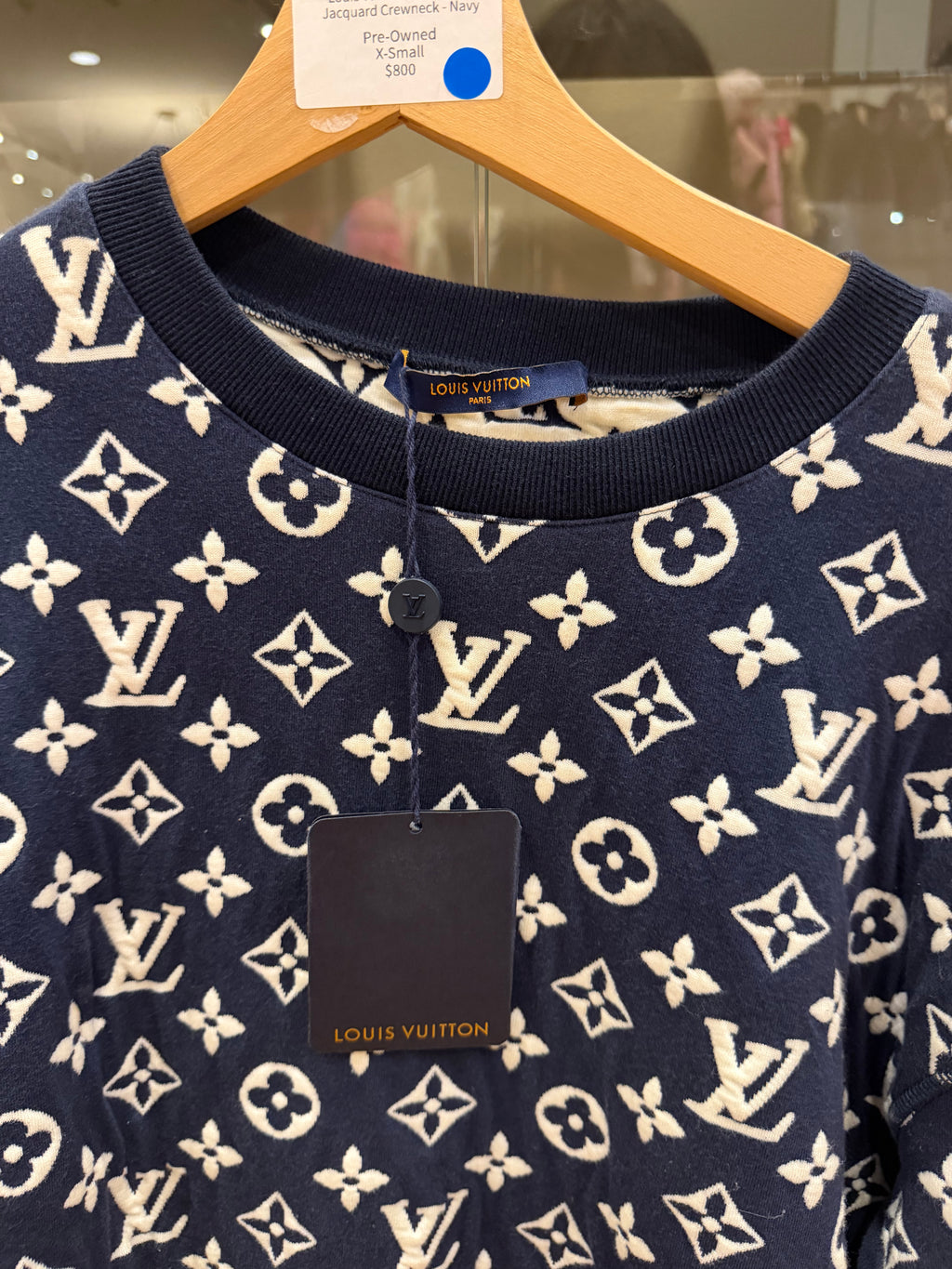 Louis Vuitton Jacquard Crewneck - Navy