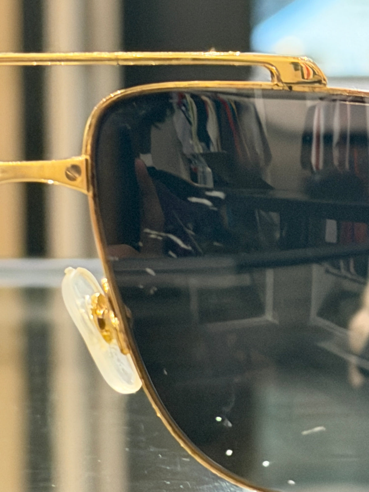 Cartier Pilot Sunglasses - Gold With Black Lenses