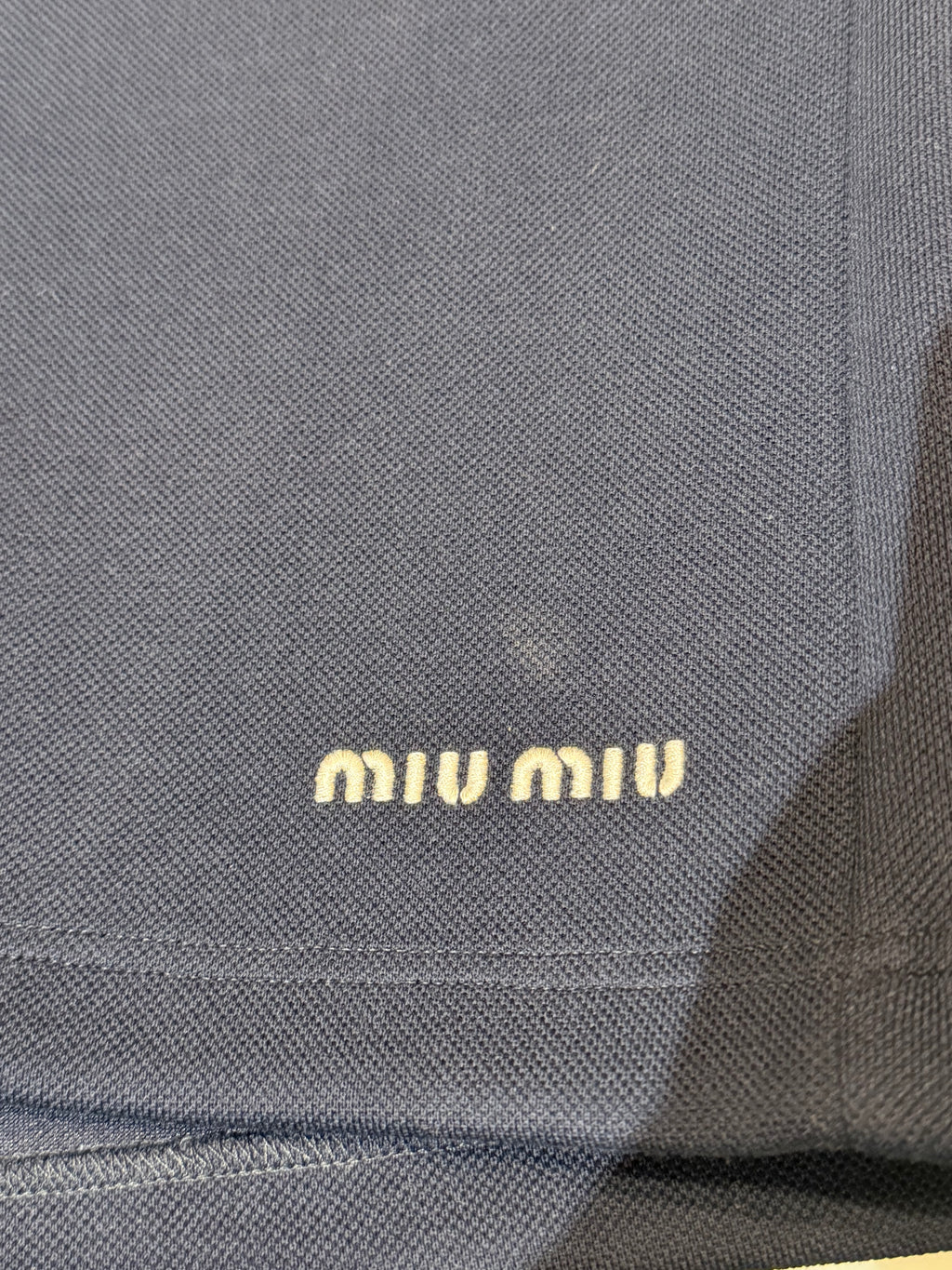 Miu Miu Logo Embroidered Technical Jersey Shorts