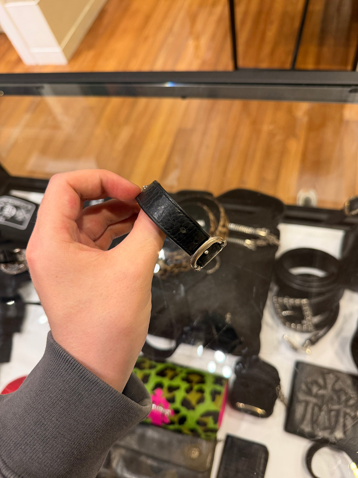 Chrome Hearts Gunslinger Buckle Bracelet - Black