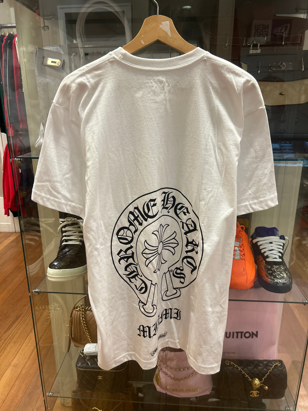 Chrome Hearts Miami Horseshoe Pocket Tee - White