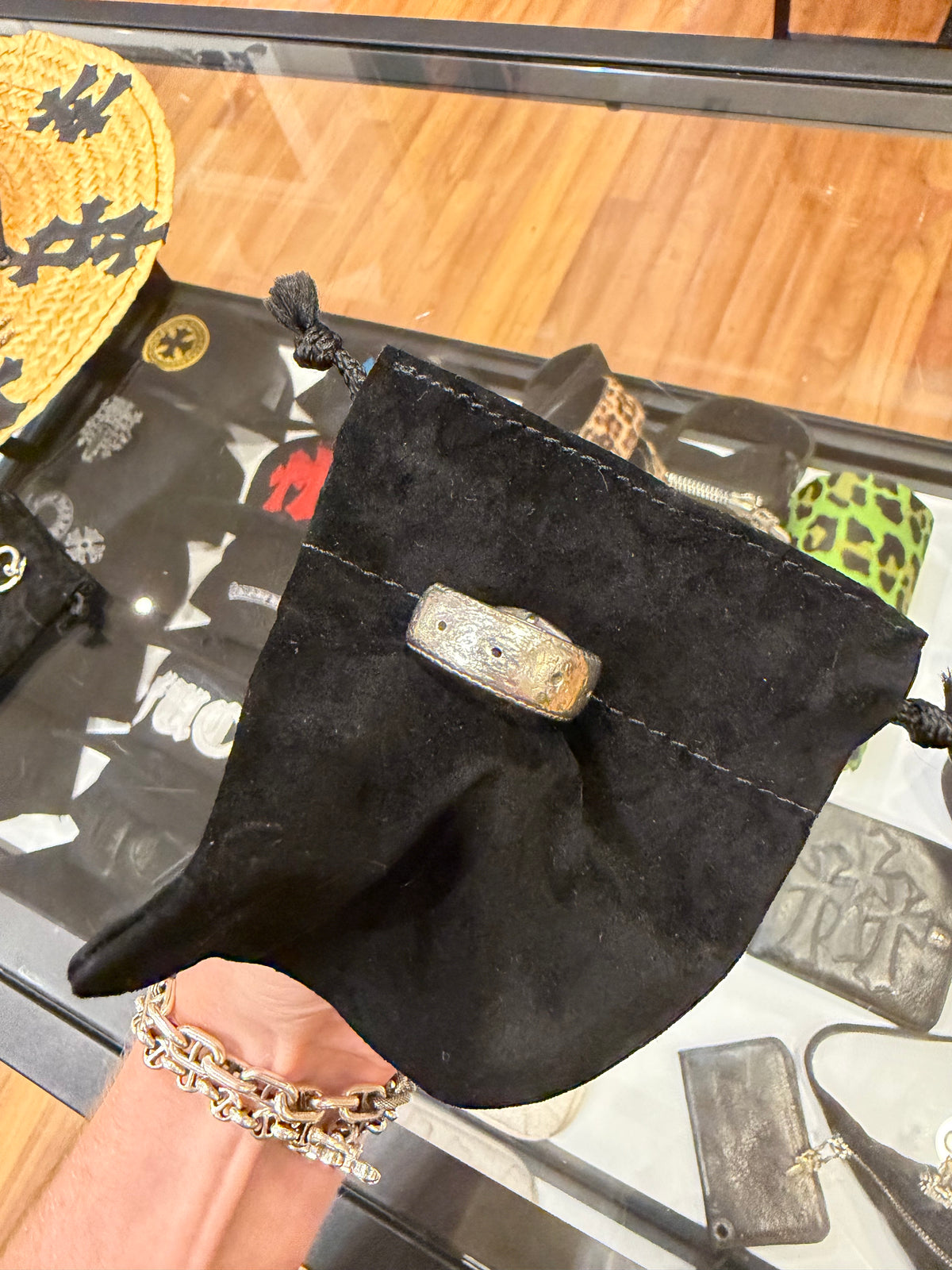 Chrome Hearts Large Gunslinger Belt Ring - Silver