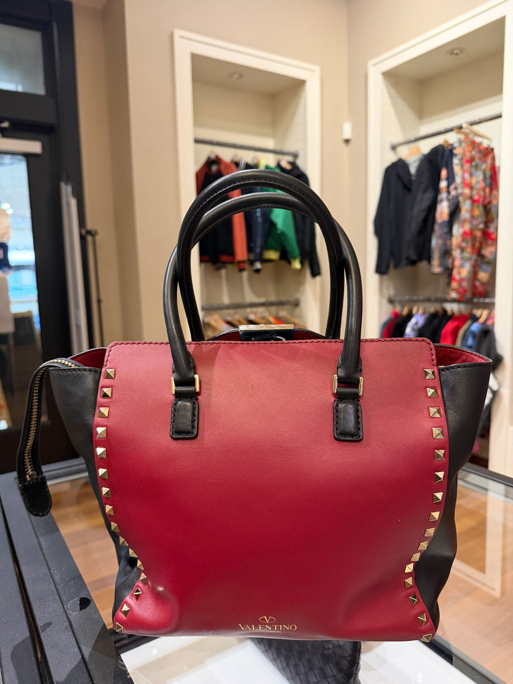 Valentino Garavani Rockstud Top Handle Bag