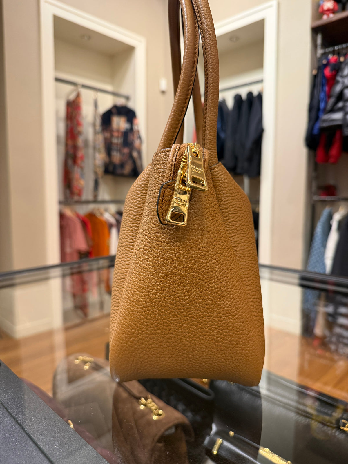 Prada Liaison Small Leather Handbag