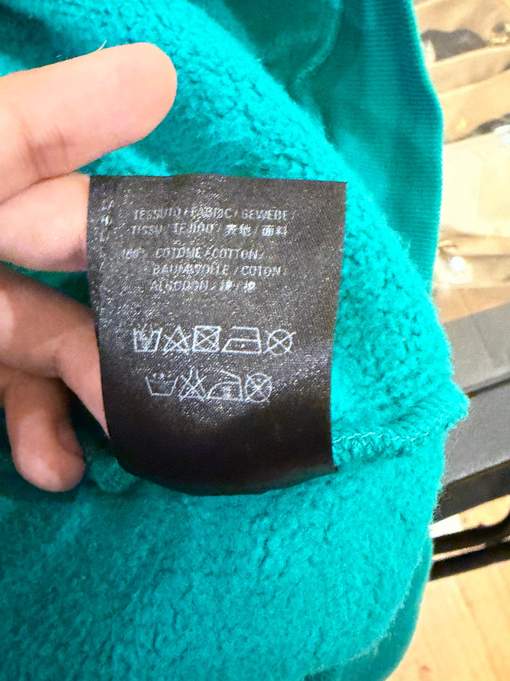 Balenciaga 'Crown Graphic Print ' Hoodie - Turquoise