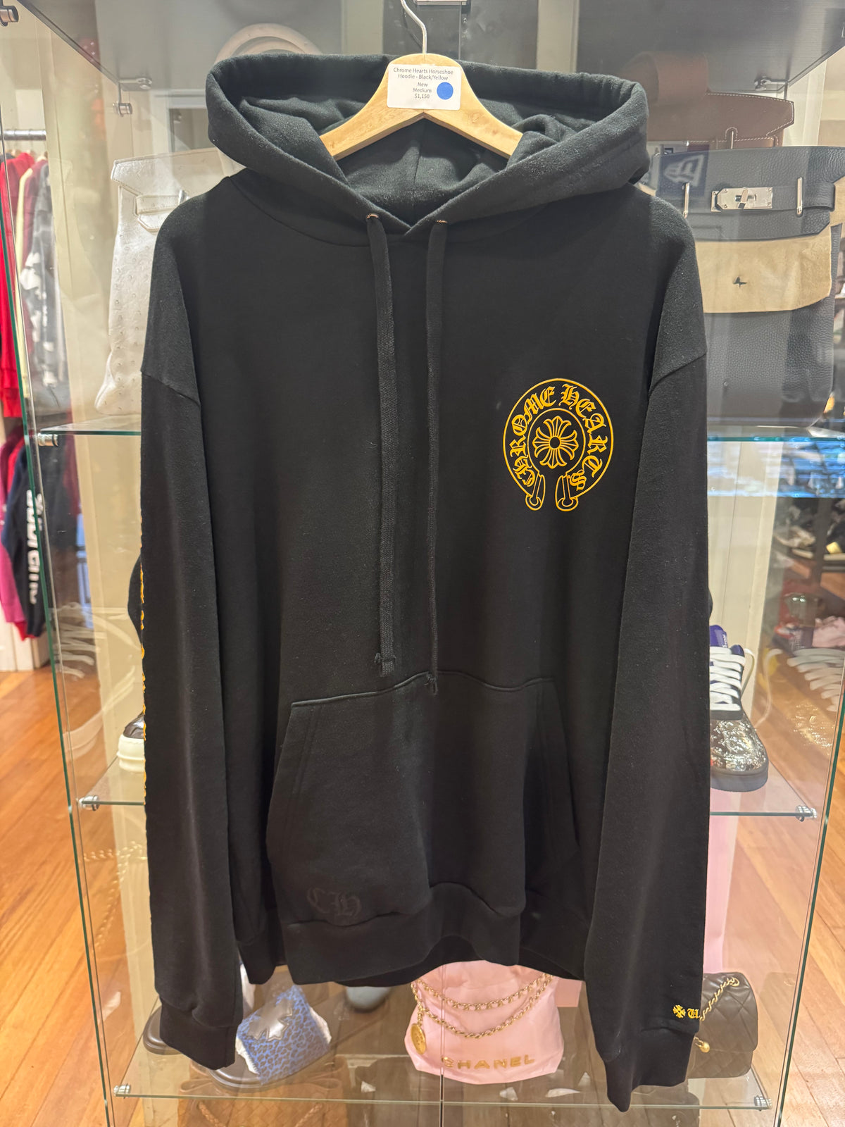 Chrome Hearts Horseshoe Hoodie - Black/Yellow
