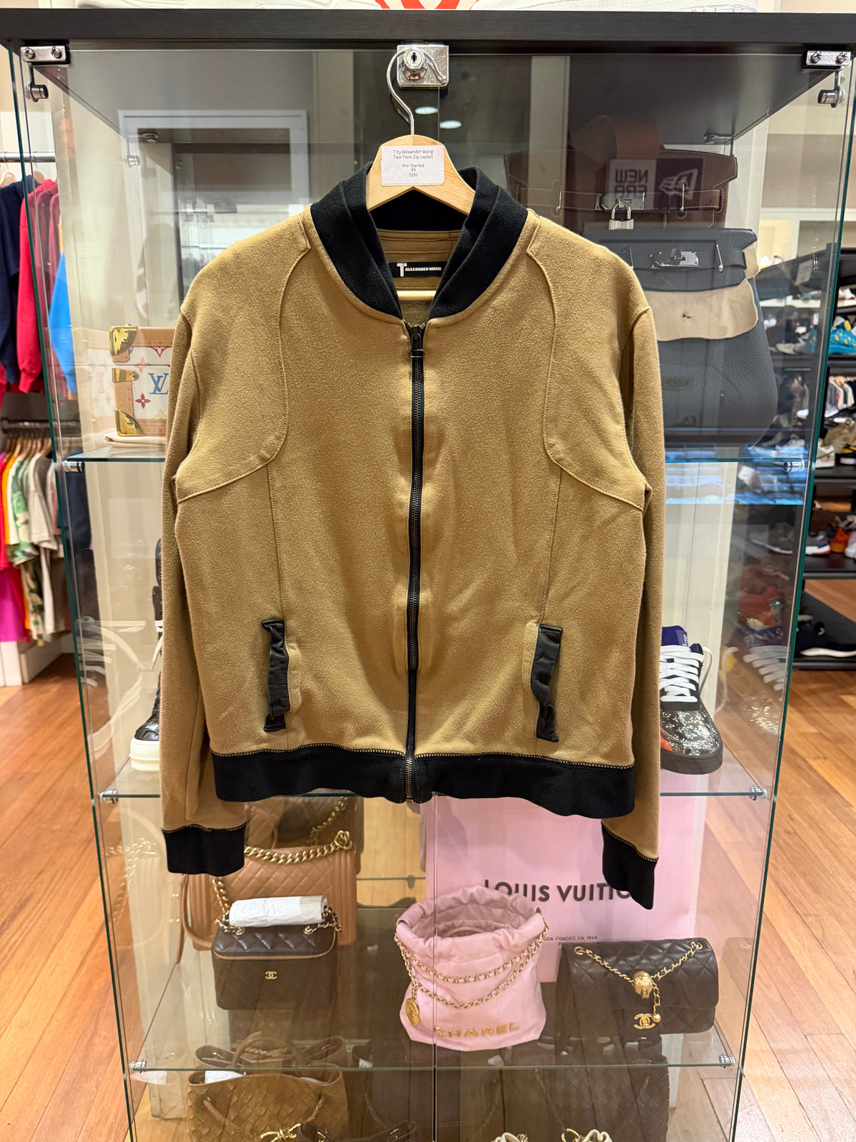 T by Alexander Wang Two-Tone Zip Jacket