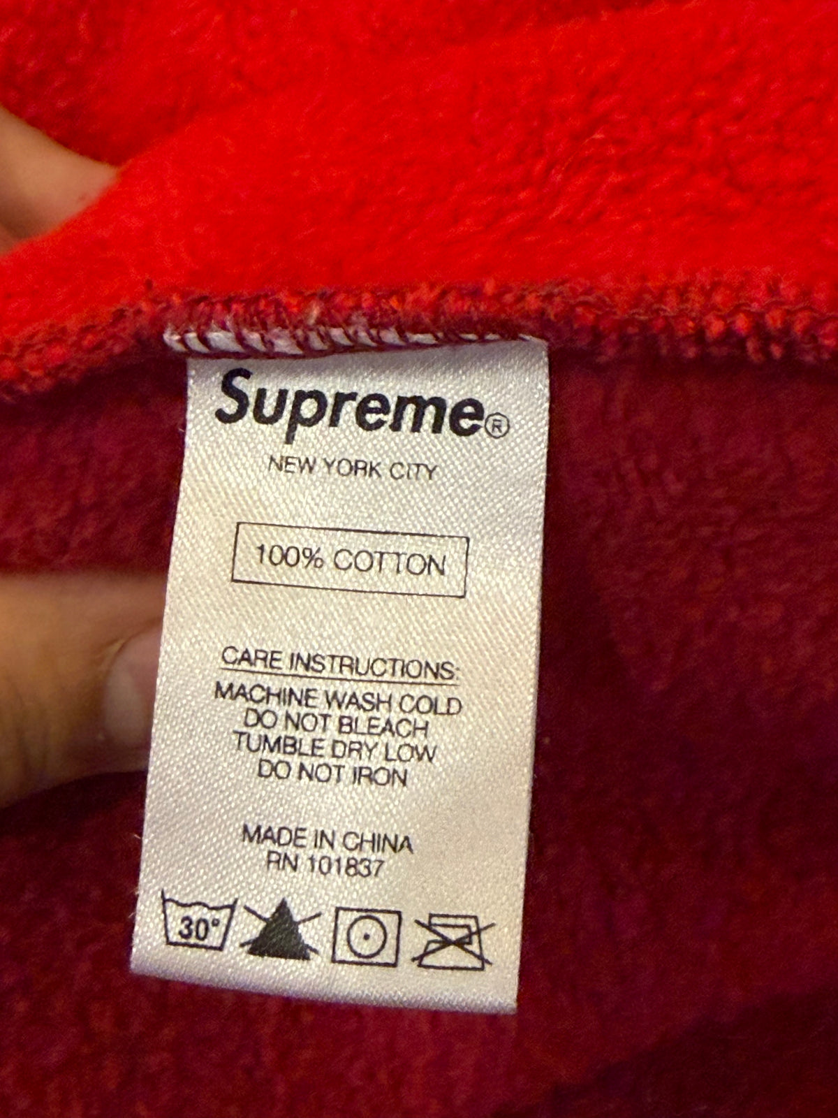 Supreme Speedway Half Zip
Sweatshirt - Red