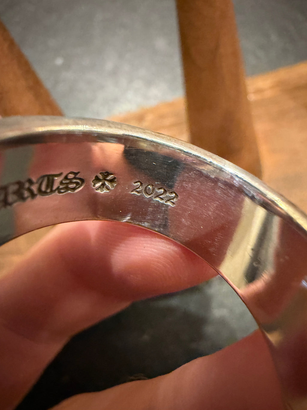 Chrome Hearts Large Gunslinger Belt Ring Silver - Size 12
