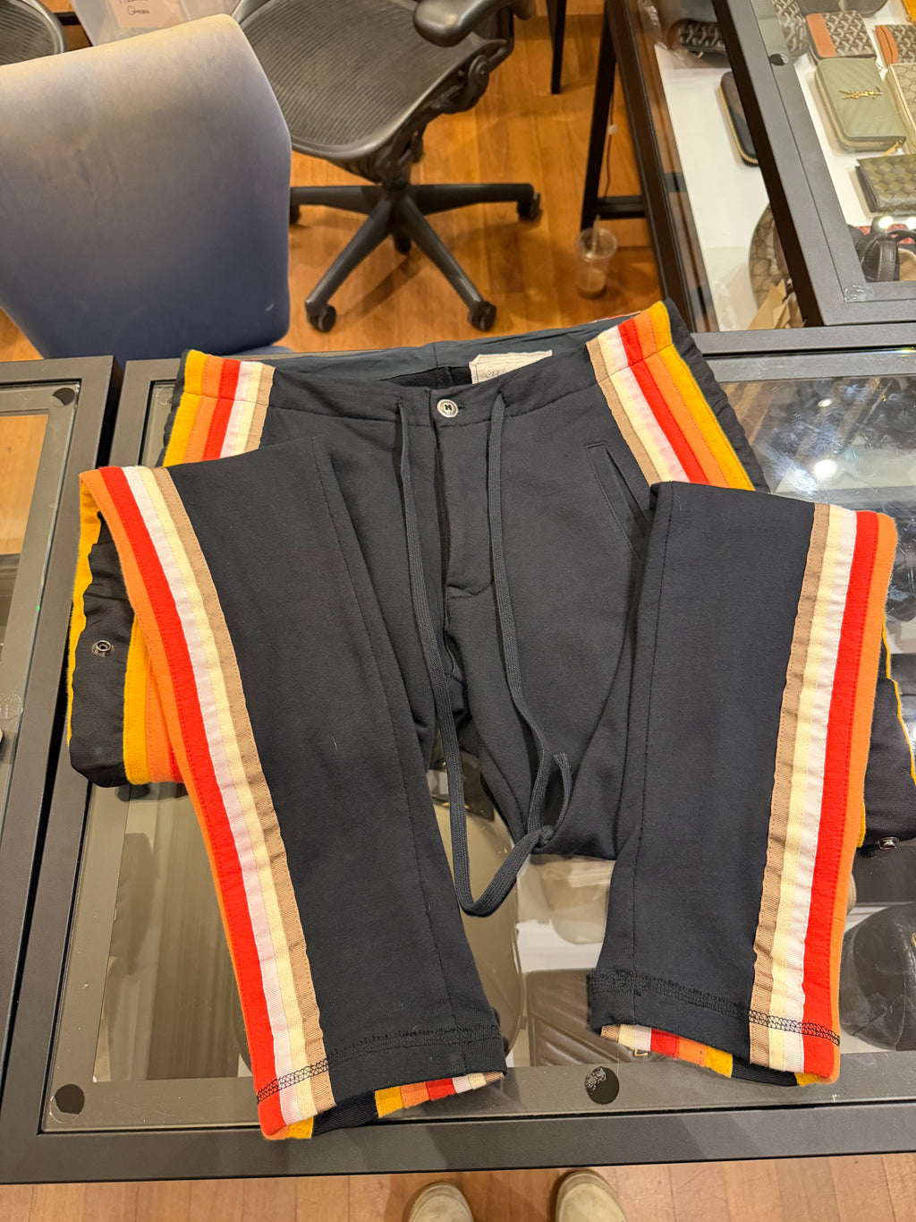 Greg Lauren Striped Sweatpants