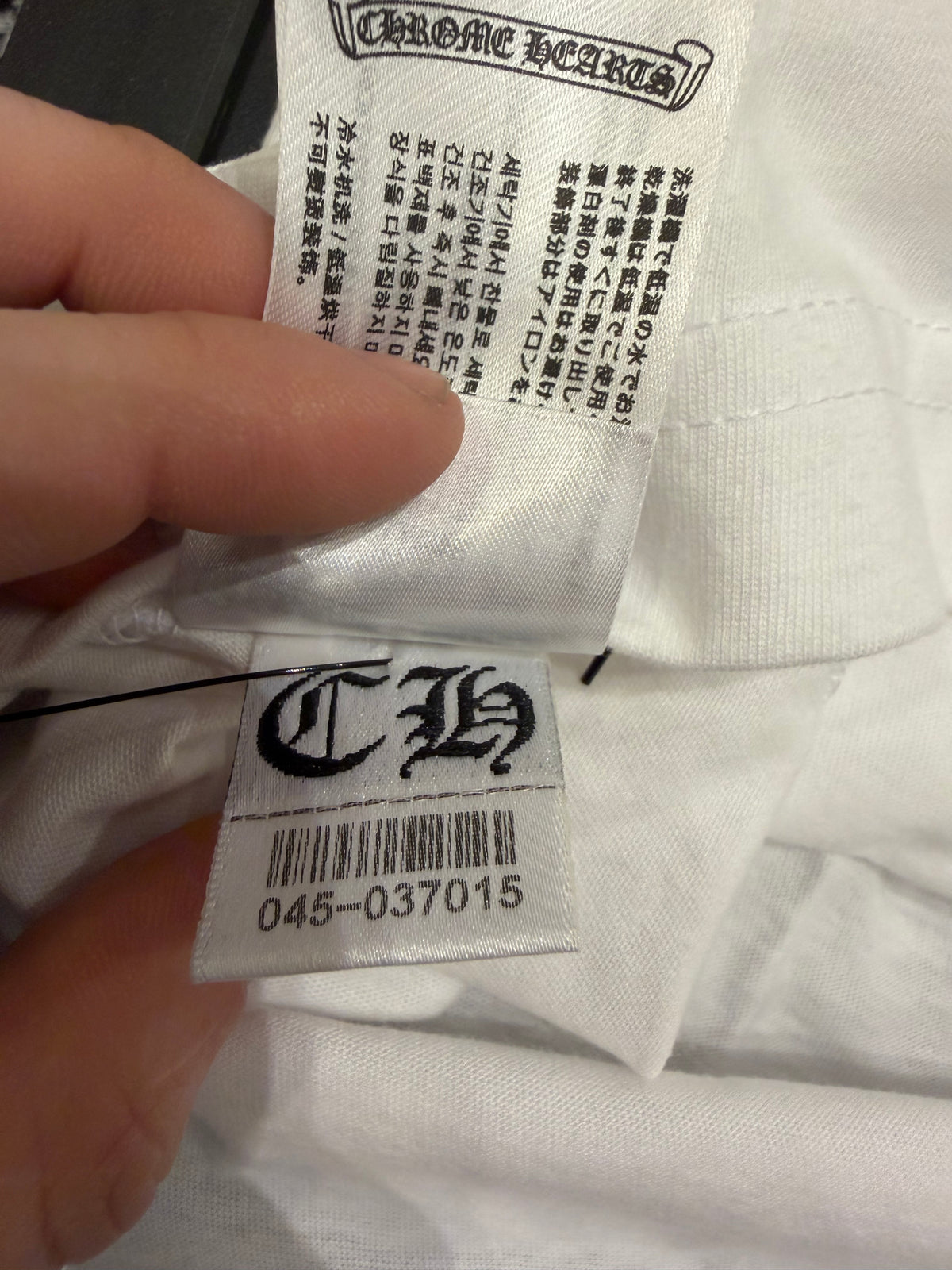 Chrome Hearts Horseshoe Floral Pocket Tee - White