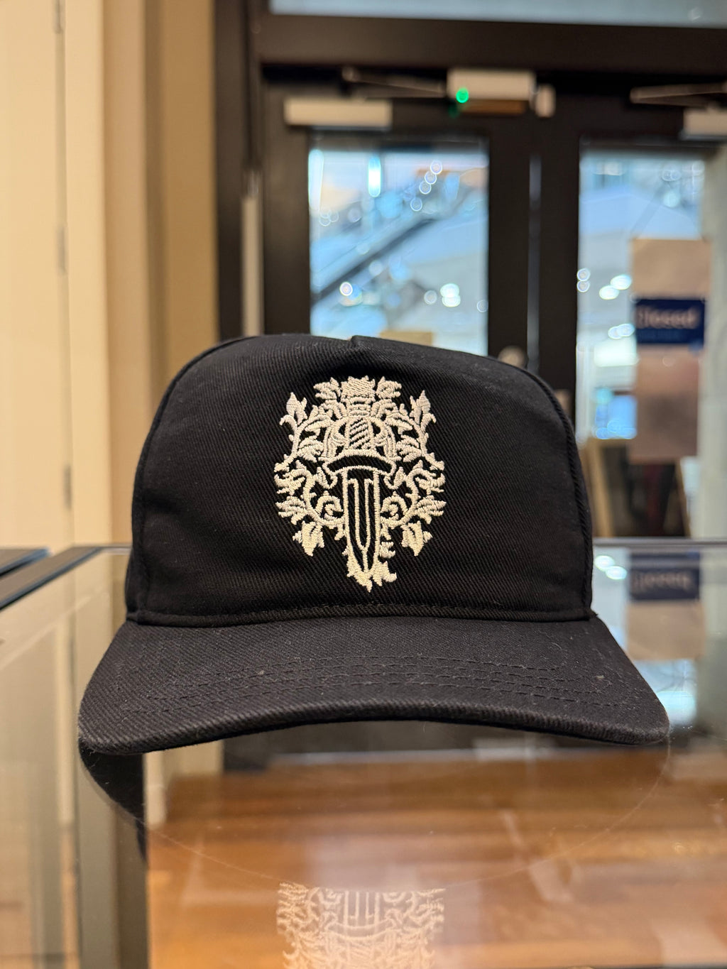 Chrome Hearts Dagger Denim Baseball Hat - Black