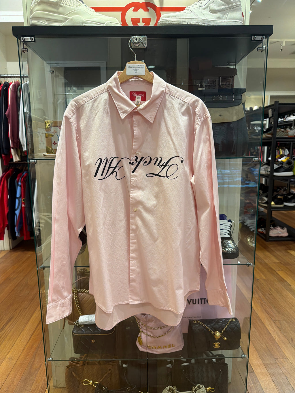 Supreme x Jamie Reid SS21
'Fuck All' Button Down Shirt - Pink