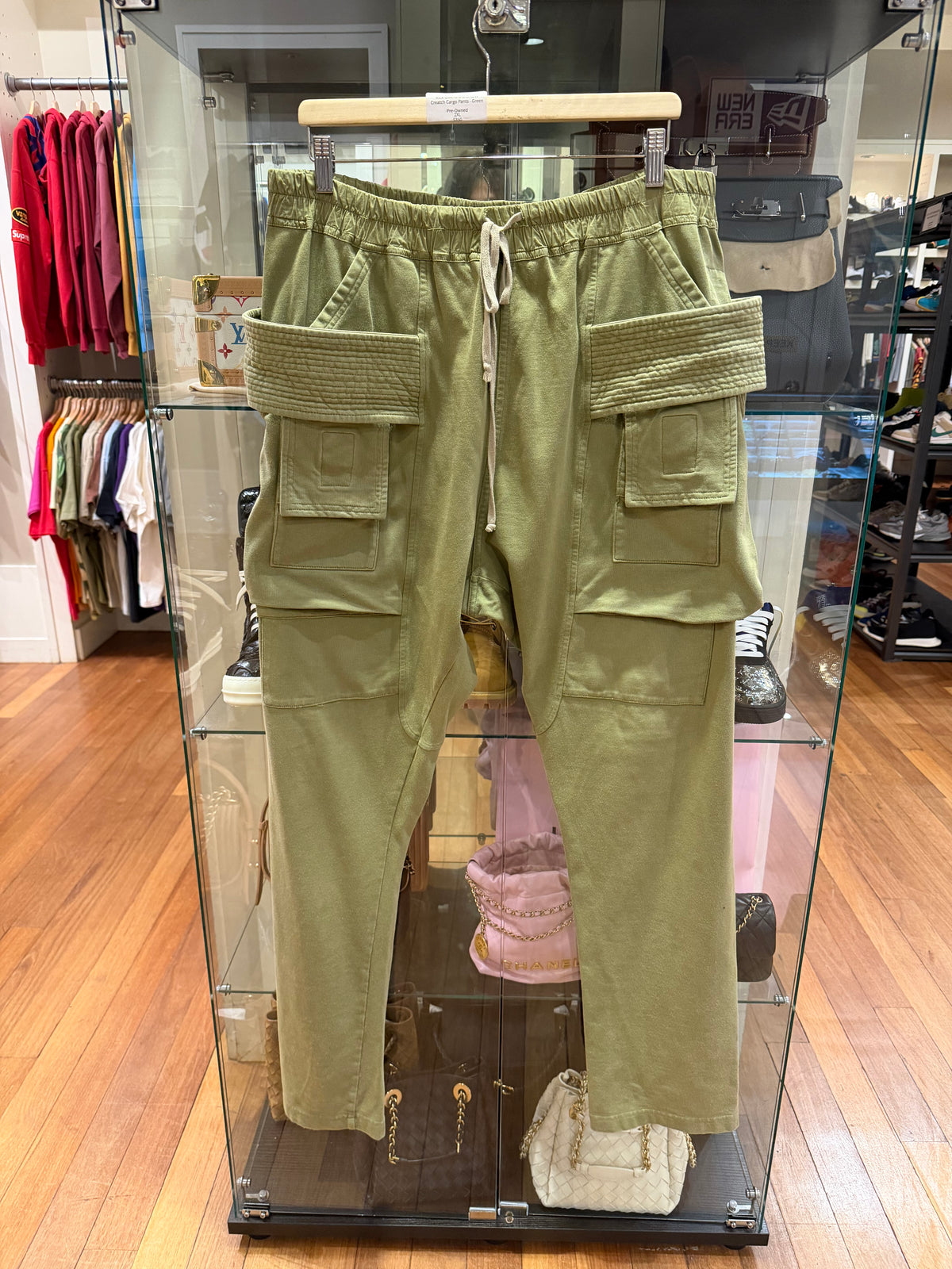 Rick Owens DRKSHDW Creatch Cargo Pants - Green